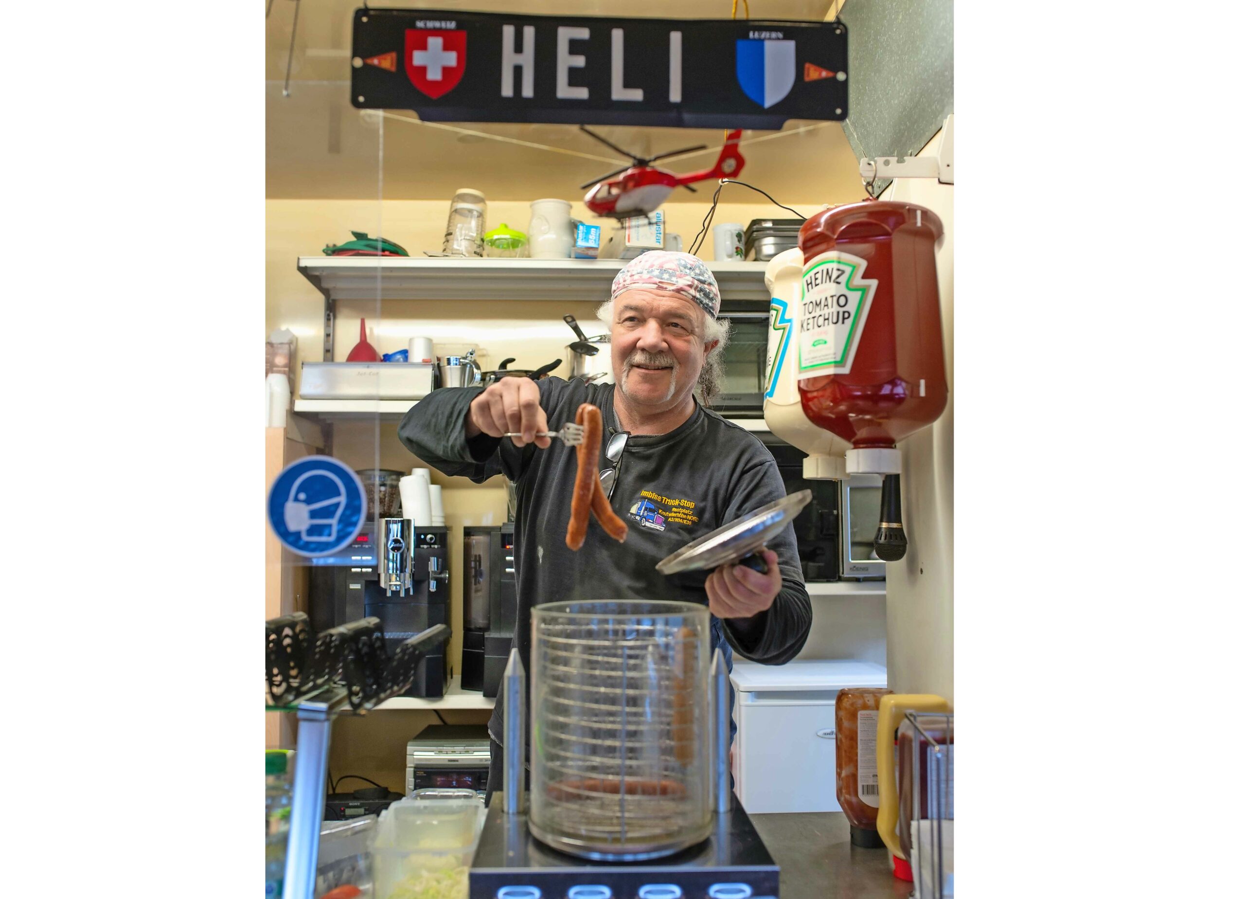 Helmut «Heli» Angst ist Gastgeber auf dem Autobahnrastplatz Knutwil Nord.
