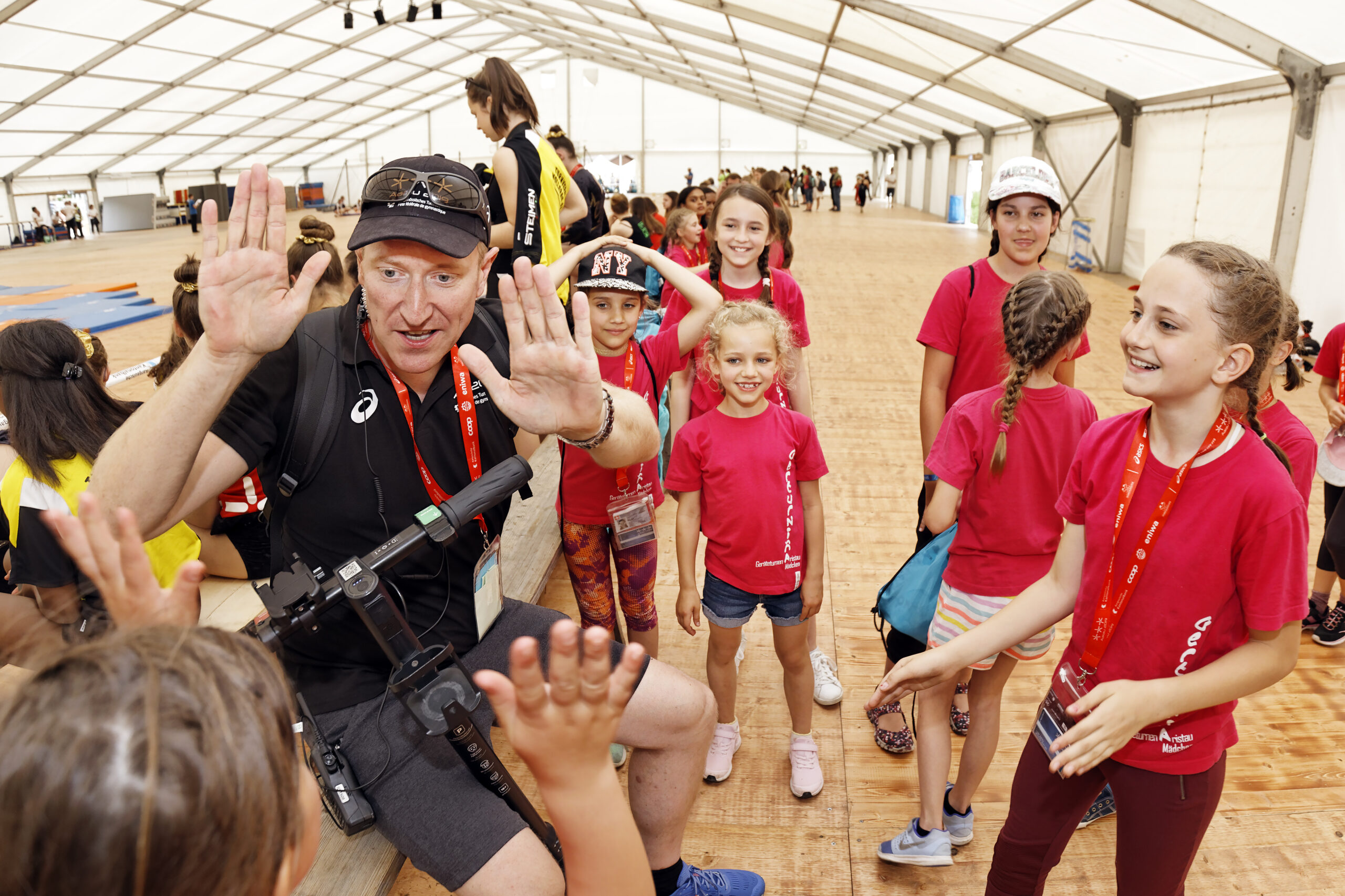 Gesamtwettkampfleiter Thomas Jäger am Eidgenössischen Turnfest