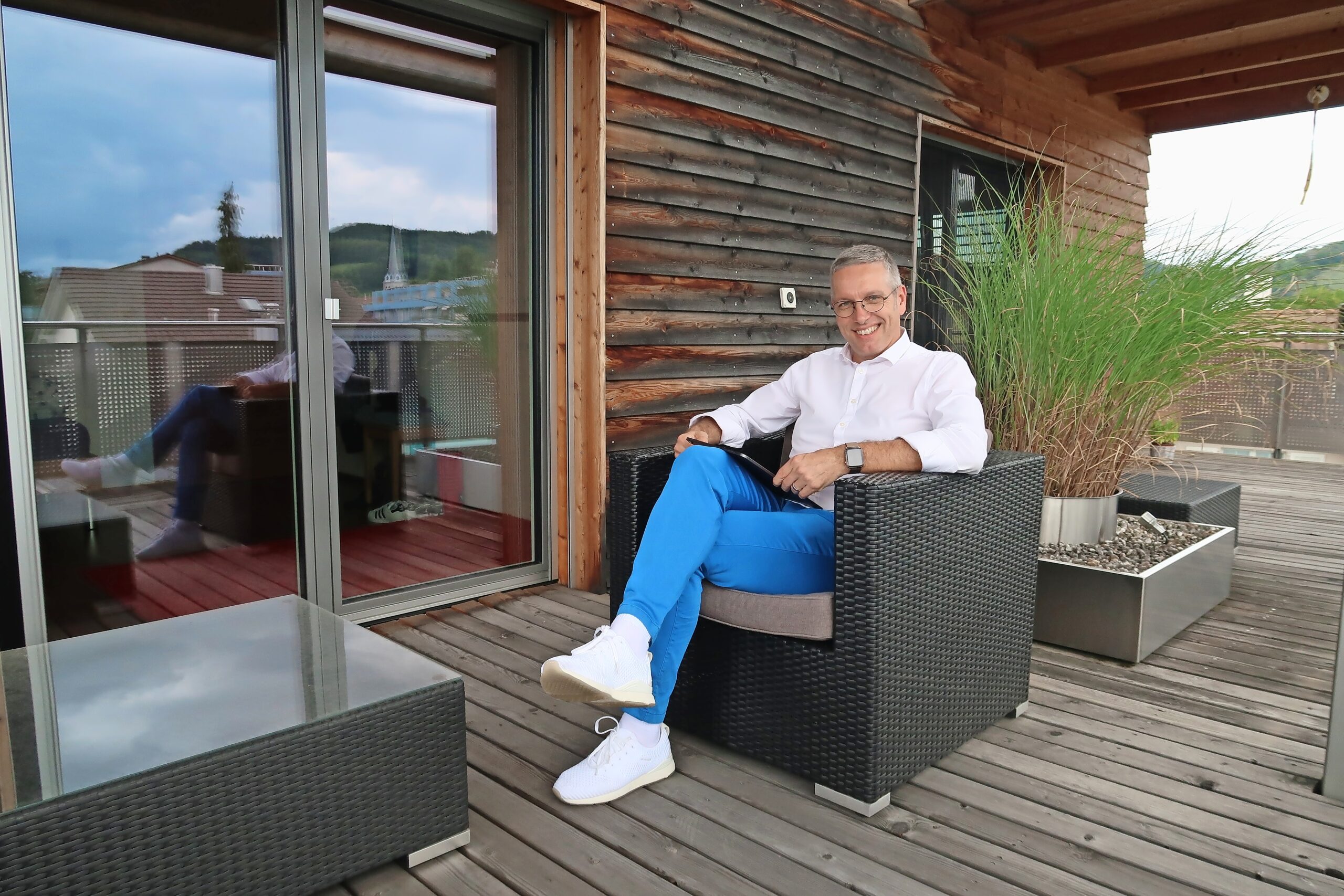 Bruno Aecherli, Finanzvorsteher bis Ende August 2020, zu Hause in Reiden.