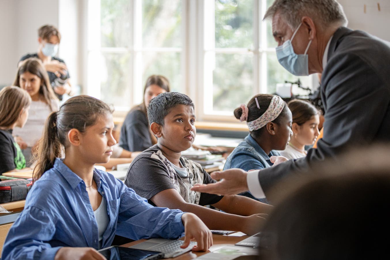 Schulstart_Masken_Huerzeler