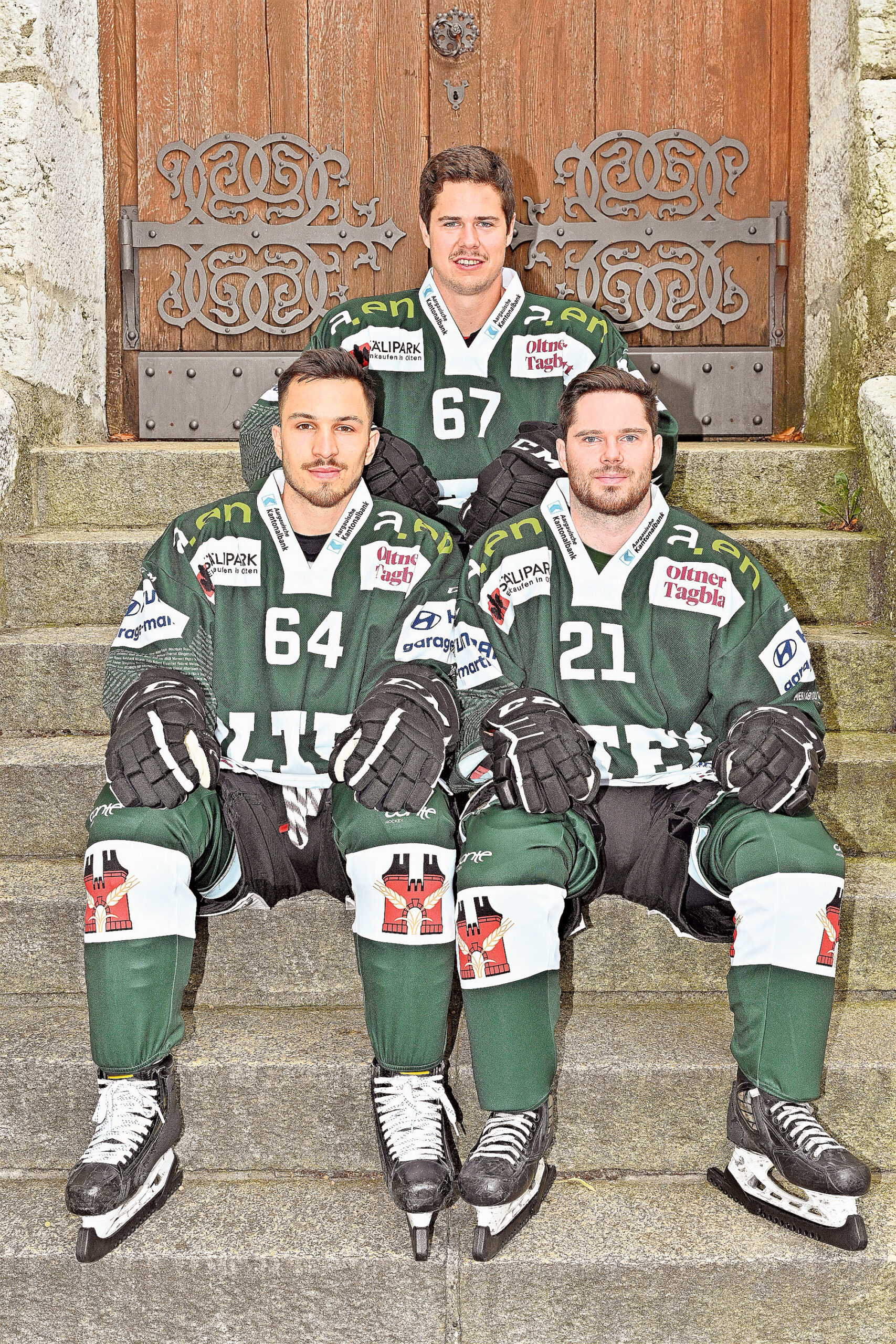 Mannschaftsfoto Spielerportraits EHC Olten EHCO 2021/2021