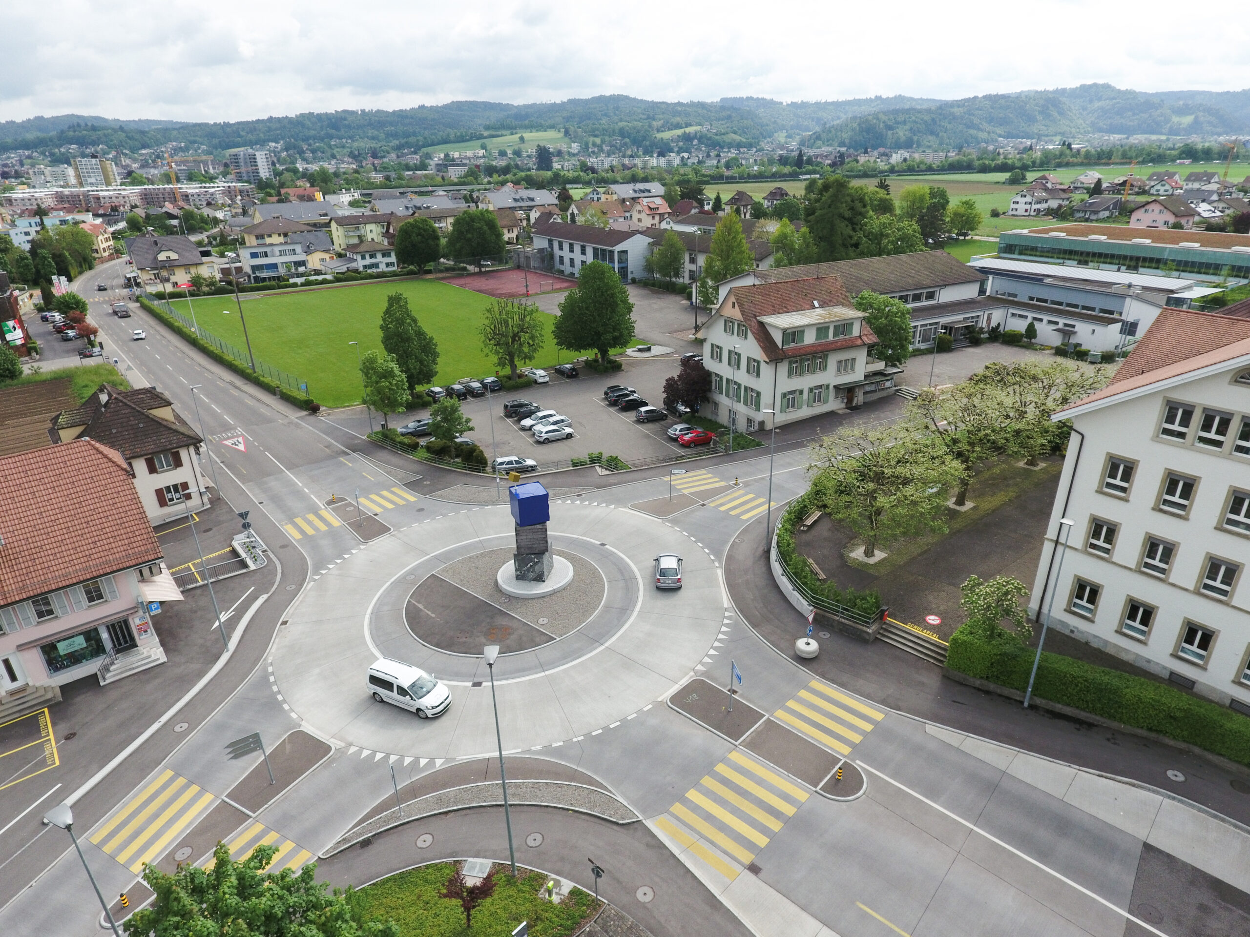 Strengelbach aus der Luft, aufgenommen im Sommer 2016.
